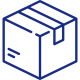 Outline of a box icon