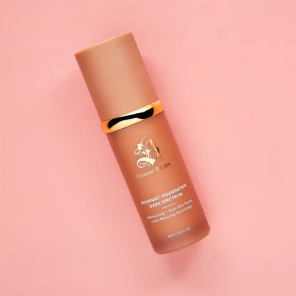 Forever Bloom Biomimic Dark Spectrum Foundation – Full Coverage, Long-Wear, Non-Comedogenic Makeup – No Oxidation or Caking – Lightweight, Flawless Finish for Deep Skin Tones